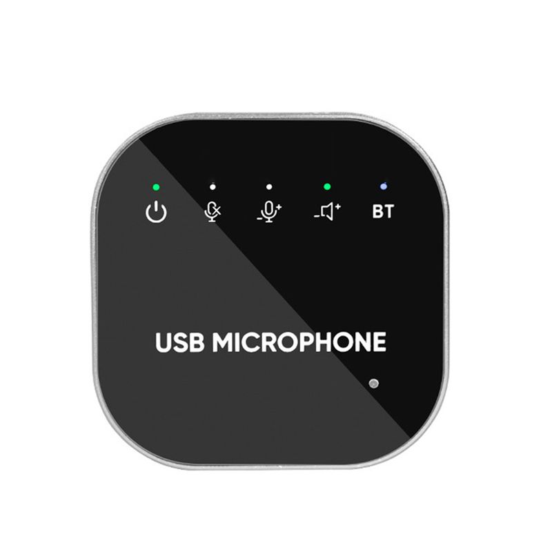 Bluetooth-compatible Desktop Usb Conference Speakerphone Microphone Built-in Speaker Pc Laptop For Audio Recording_voghion.com