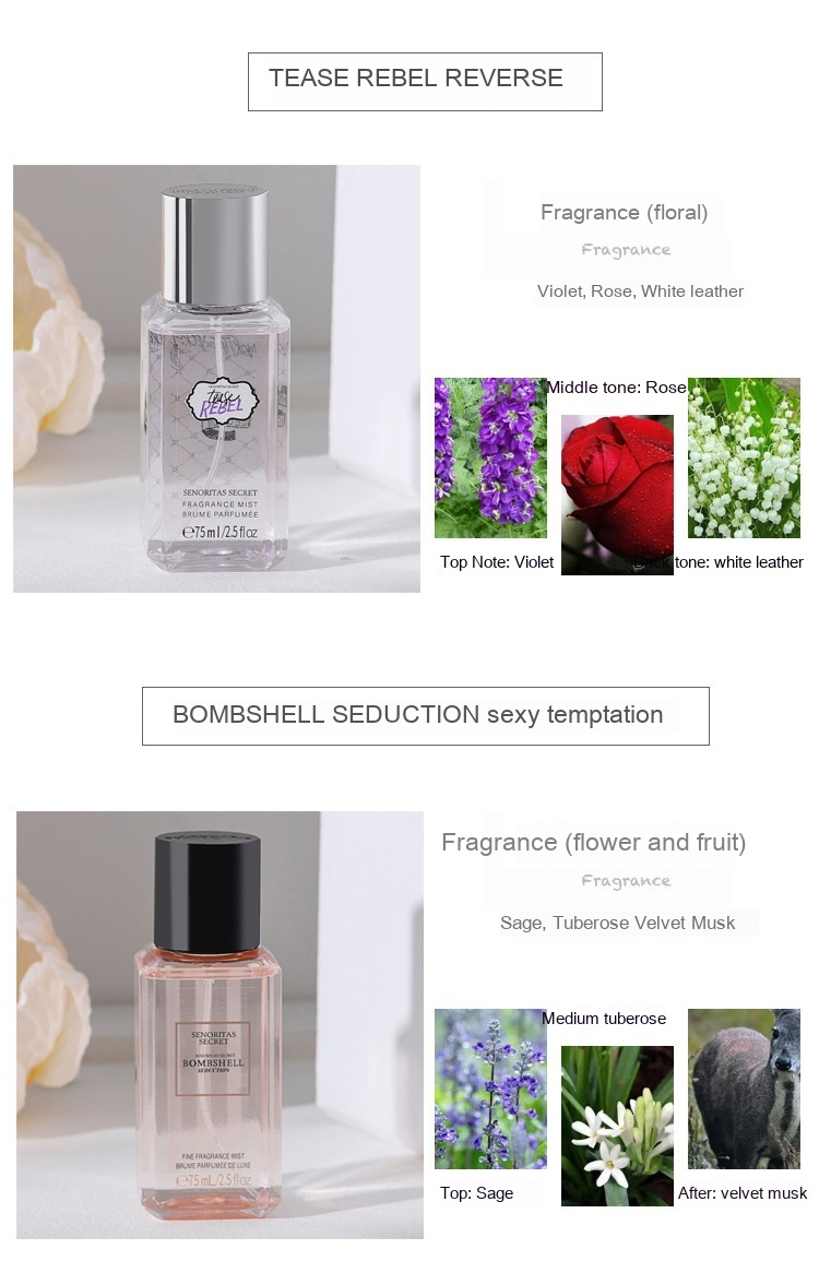 Nuovo profumo Set di profumi vittoriani Set di fragranze spray transfrontaliere Confezione regalo di profumi da donna da 75 ml_voghion.com