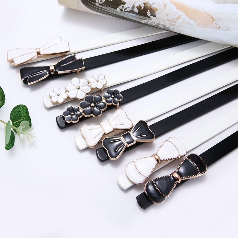 2025 Nuovi Fiori da Donna, Cintura Coreana Versatile e alla Moda, Cintura Stretta e Semplice con Decorazione_voghion.com