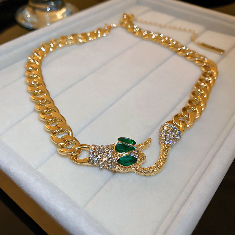 Muse Goddess Medusa, Spirit Snake, Cuban Snake Necklace, Instagram, Snakes and Scorpions, Spicy Girl Style, Collar Chain_voghion.com