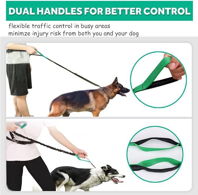 New Pet Traction Rope Set Reflective Night Running Sports Waist Bag_voghion.com