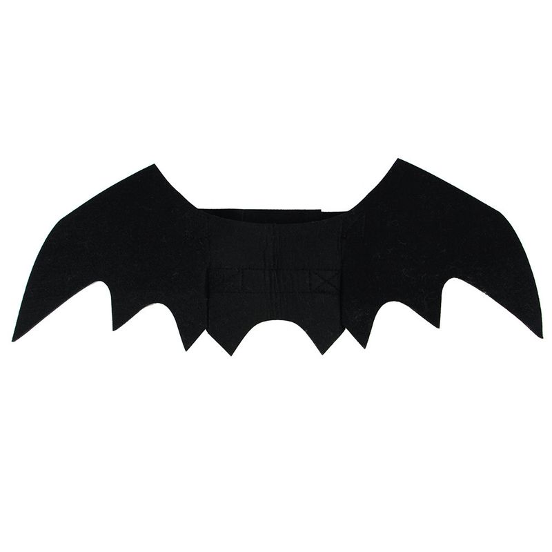 Ropa para mascotas con alas de murciélago y campana para Halloween de gato y perro_voghion.com