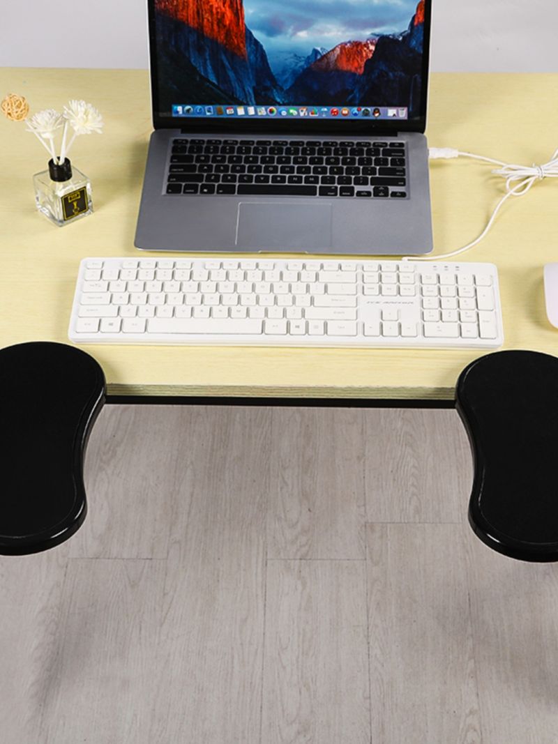 Unschlagbare Qualität Computer Hand Maus Pad Armband Arm Halterung Ellenbogen Unterstützung Drehen Büro Schreibtisch Extension Board Punch-Free_voghion.com