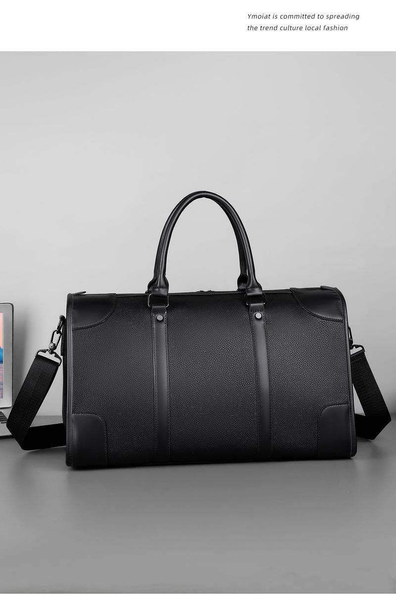 Sac de voyage grande capacité pour homme - Sac de sport pour les déplacements professionnels avec poignée de transport, élégant sac de week-end et de nuit pour les courts trajets_voghion.com