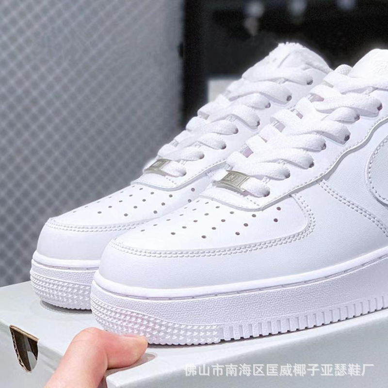 Nuove ChunNew Air New No.1 Pure Headed Layer Leather Low Top Couple Small White Wheat Color Sport da uomo e da donna_voghion.com