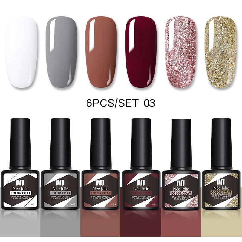Nagelkleber Neues Nagellack-Set Phototherapie-Kleber Mattierte Pailletten Verstärkte waschfreie Versiegelungsschicht Nagellack-Basiskleber_voghion.com