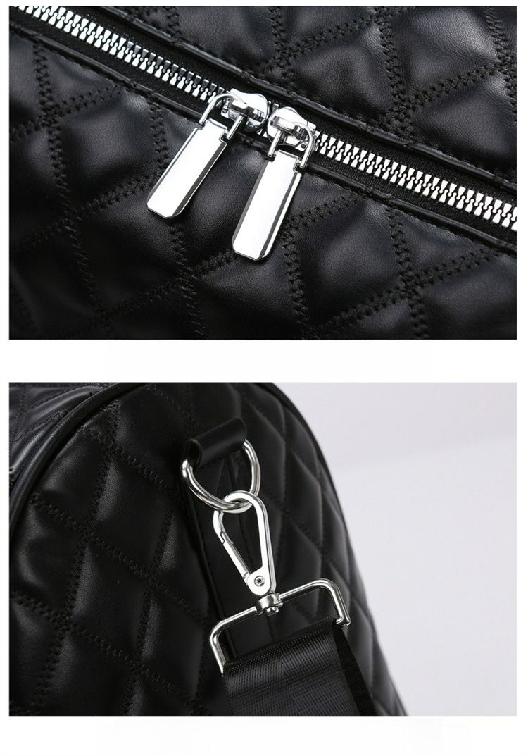 Rhombus Boarding Bag Reisehandtasche Nass- und Trockentrennabdeckung Spurstangengepäck Tasche mit großer Kapazität_voghion.com