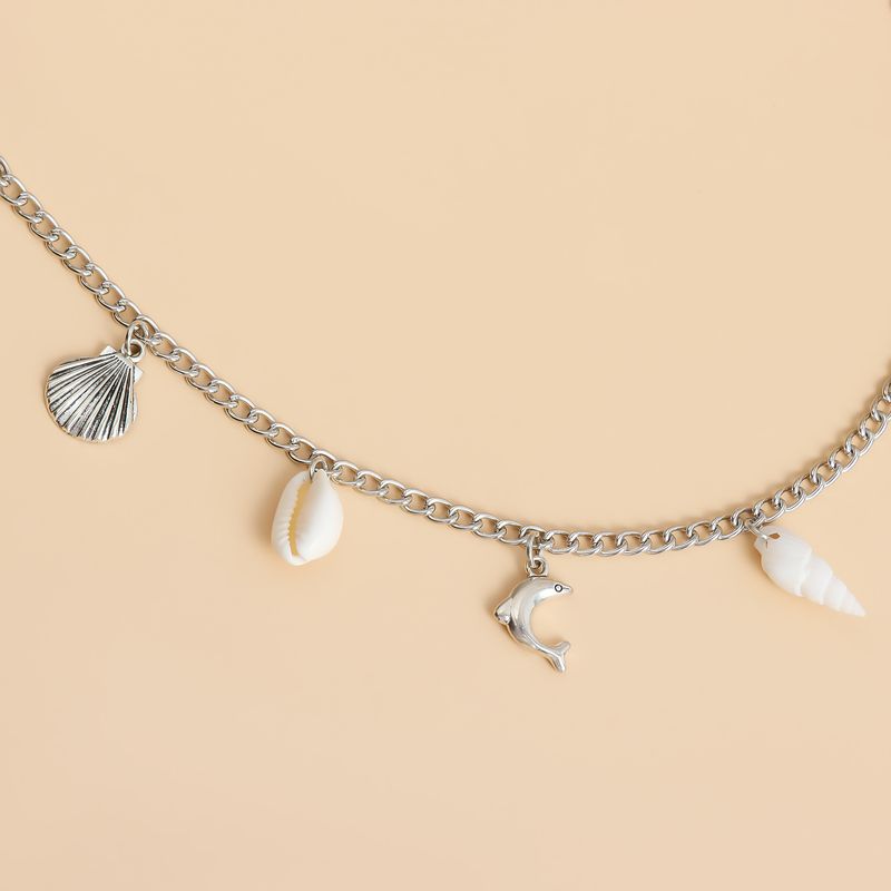 Ocean Beach Wind Shell Seestern Conch Anhänger Taille Kette Körper Kette Taille Zubehör Frauen_voghion.com