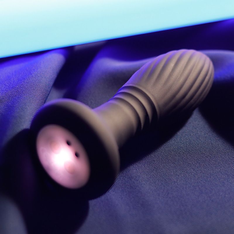 Lust LED Plug anale telescopico con vibrazione multifrequenza, telecomando senza fili, vibratore universale, giocattoli sessuali per adulti_voghion.com