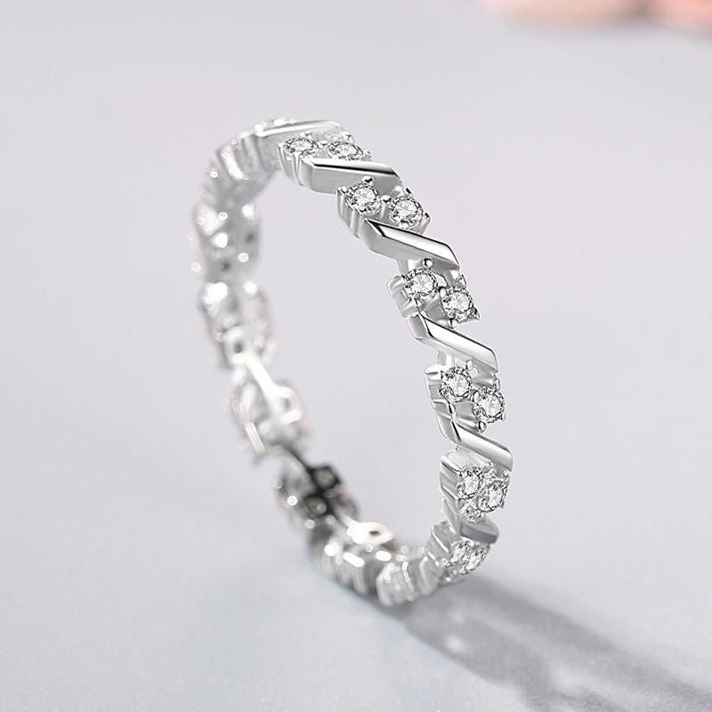Tancise Anello in argento con zirconi classici Gioielli da donna Promessa di nozze Regalo per feste_voghion.com