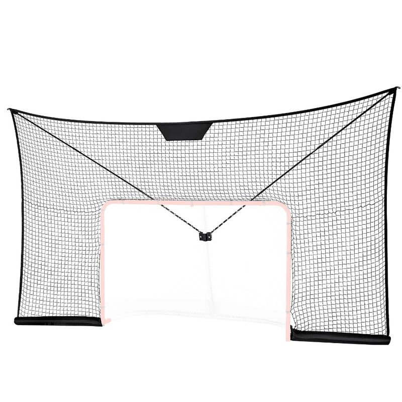 Hockey Net Street Hockey Sport Target 12x7FT Netting Outdoor Goal Backstop_voghion.com