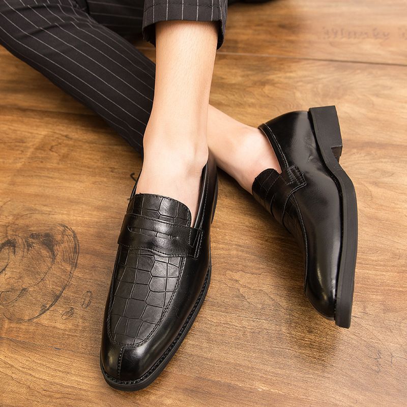 Suitable For All Seasons 2020 Autumn New Men's Formal Business Pointed Toe Casual Leather Large Size Shoes_voghion.com