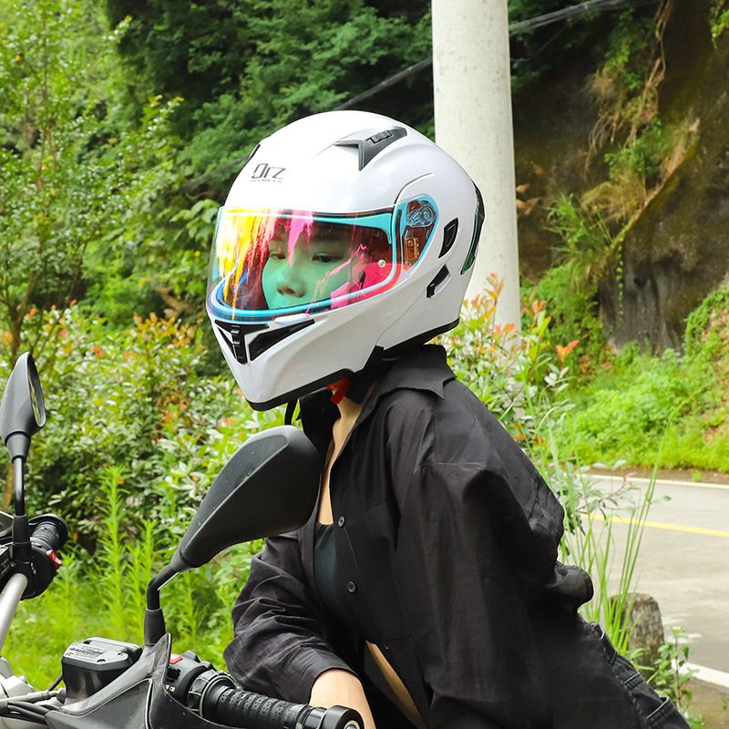 Orz mootorratta meeste ja naiste katmata kiiver, kahe peegliga talvine sabatiib, pooltäiskattega, aastaringne_voghion.com