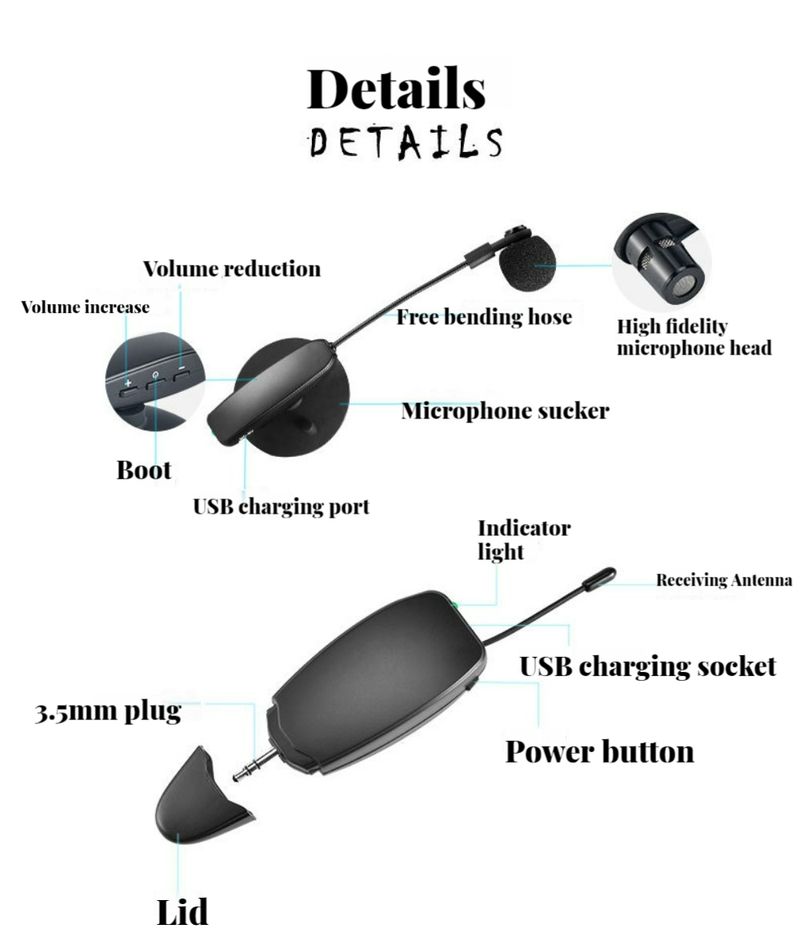 UHF Wireless Receiver Transmitter Musikinstrument Mikrofon Bühnenauftritt Audio für Gitarre Vio_voghion.com