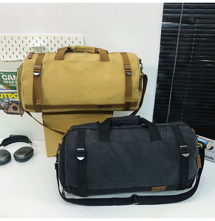 Krótka podróż dla mężczyzn i kobiet, duża pojemność, oddzielanie rzeczy suchych od mokrych, z przegródką na buty, trening fitness, sport_voghion.com