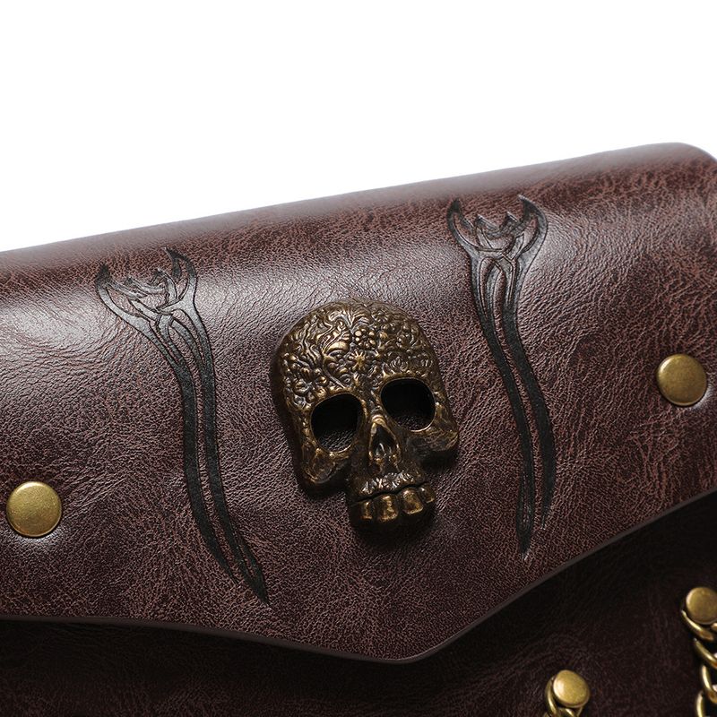Viking Style Medieval Leather Coin Pouch – Retro Embossed Knight Belt Bag, Vintage Waist Bag for Cosplay and Outdoor Use_voghion.com