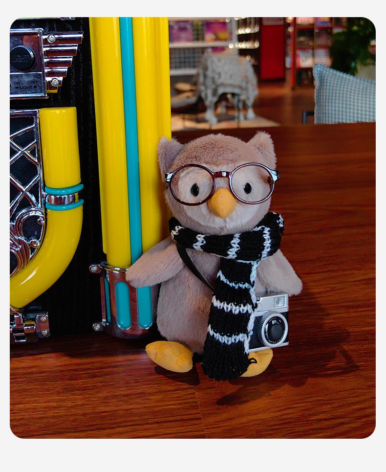 1 buc umplute animale de pluș păpușă Nipit bufniță păpușă drăguț bufniță păpușă grab mașină păpușă fată cadou_voghion.com