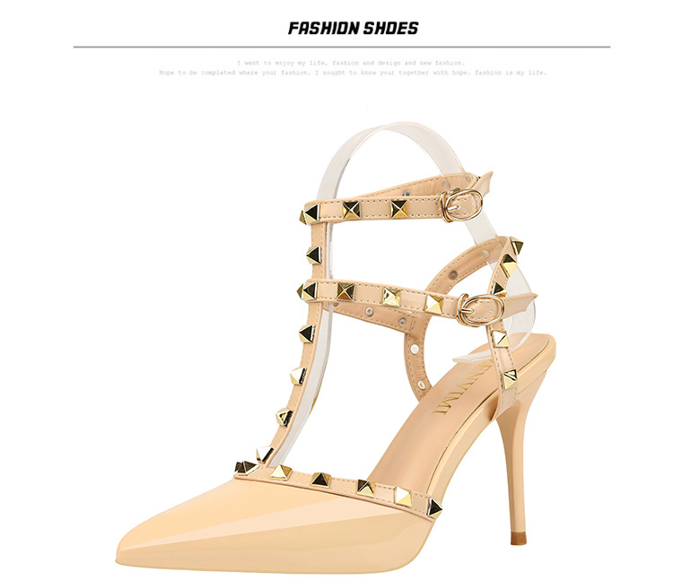 Frauen Schuhe mode niet damen spitz flach mund hochhackigen einzelnen schuhe frauen sommer neue sandalen großhandel_voghion.com
