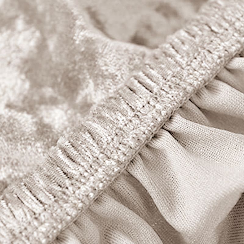 Premium Elastic Velvet Chair Cover - Gold Diamond Pattern For High Back Dining Chairs (Luxury Home & Hotel Use)_voghion.com