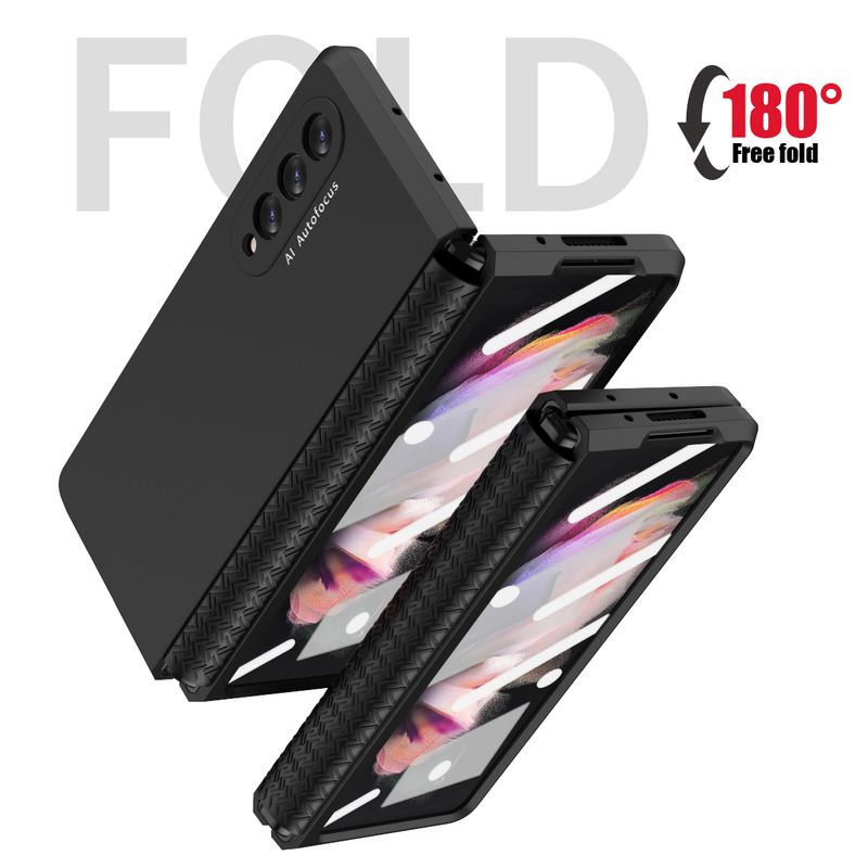 Hinge Protection, Full Body Protective Cover with Built-in Screen Protector Anti-Drop All-Inclusvie Protection Bumper Cases for Galaxy Z Fold 3 5G_voghion.com