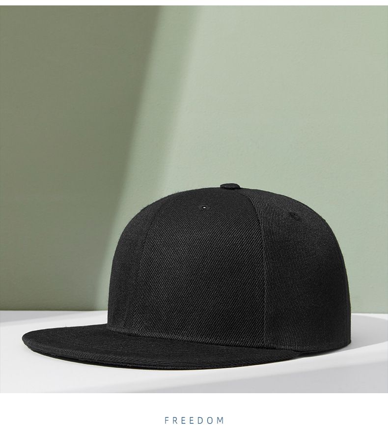 Vendita calda all'ingrosso 40 colori regolabile piatto picco snapback s donna moda poliestere semplice cappello da baseball uomini hiphop vuoto sport_voghion.com