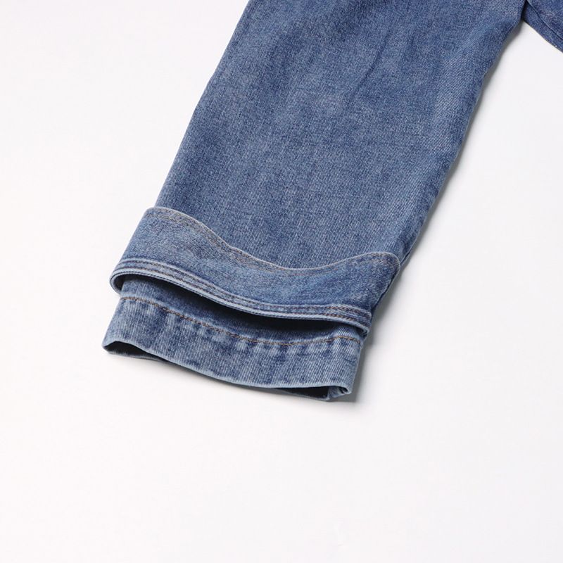 Women's Clothing Elegant Long Denim Trench Coat For Women With Belted Waist, Faux Fur Collar & Stylish Patchwork Design_voghion.com