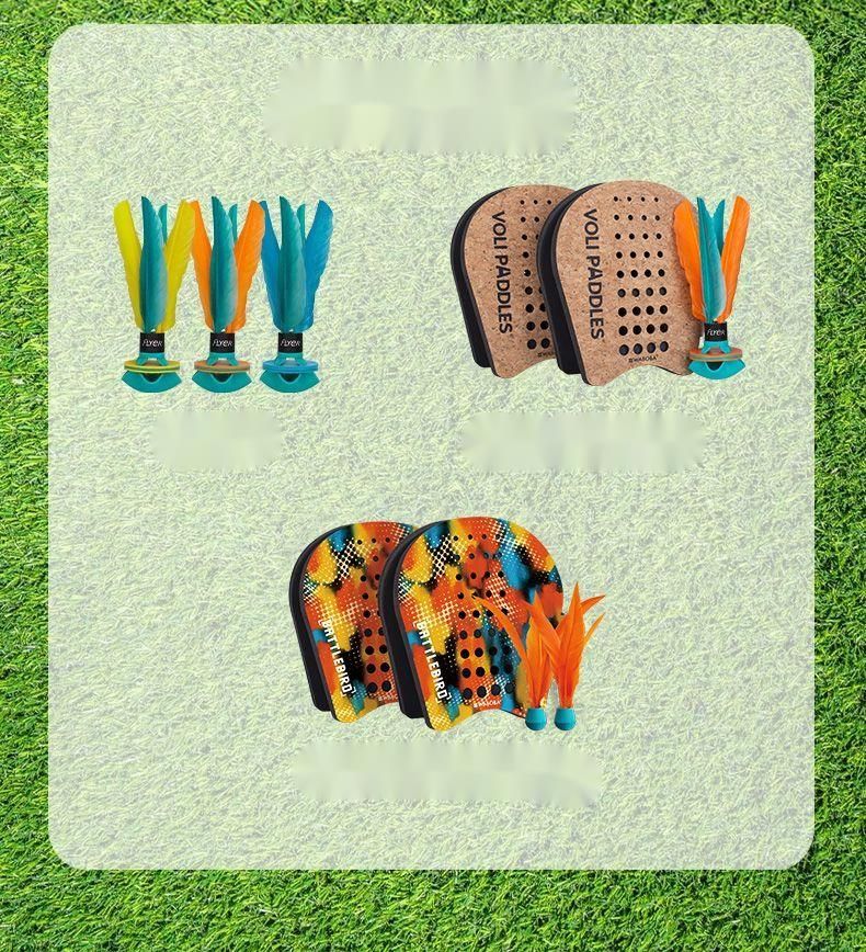 WABOBA Outdoor Sports Camping Handheld Shuttlecock Adult Children Interactive Toy Parent-Child Game Badminton Racket_voghion.com