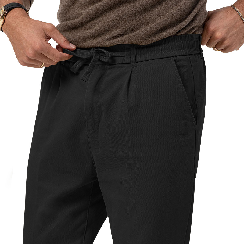 2023 Plus Size Men Trendy Business Casual Long Spring Autumn New Straight Solid Color Dress Pants Men's Clothing_voghion.com