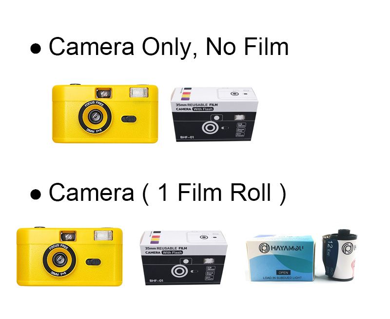 Vintage Retro 35mm Reusable Fixed Focus Lens Manual Film Winding And Rewinding Built-in Flash Non Disposable Camera_voghion.com