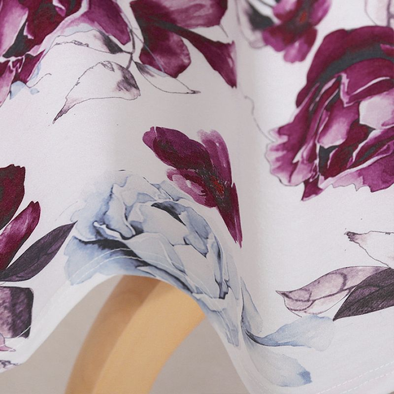 Außenhandel Europäischen Und Amerikanischen Eltern Kind Farbabstimmung Kleid Druck Eltern Kind Kleid Langes Kleid Floral Mutter Tochter Kleid YY0004_voghion.com