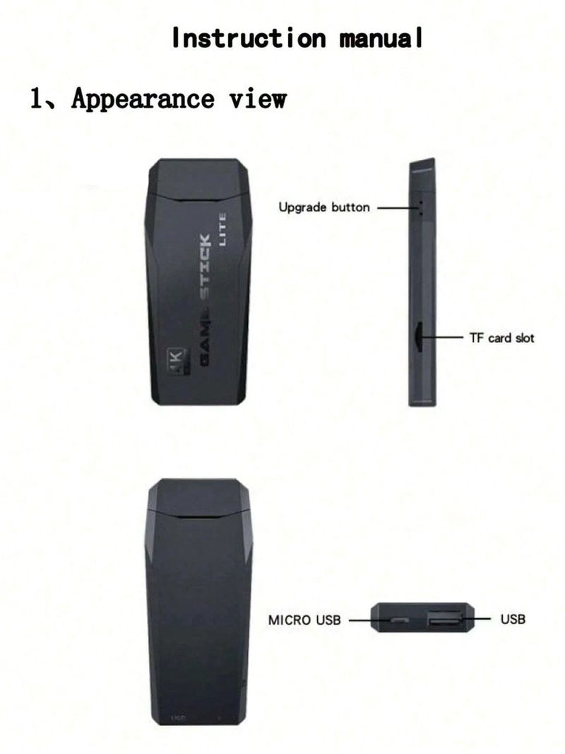 hoogwaardige 4k Ultra High Definition Stick 2.4g draadloze 64GB 20000 controller mini-gameconsole_voghion.com