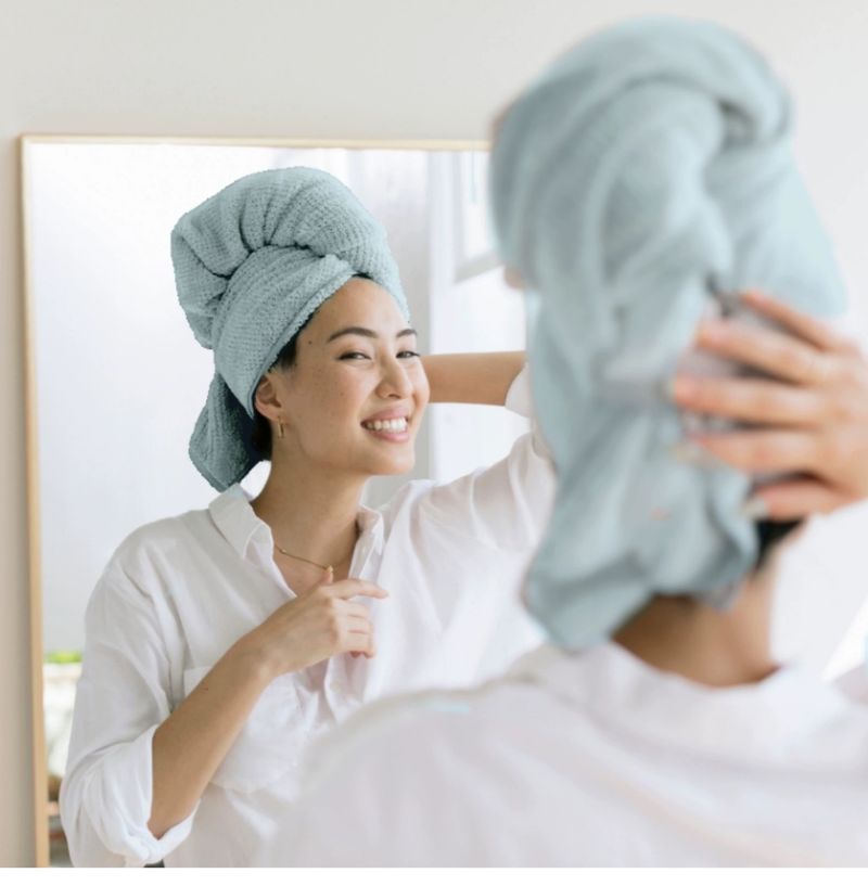 Kuru Saç Başlığı Kadın Genişletilmiş Türban Banyo Havlusu Ca Emici Havlu Kuru Saç Havlusu_voghion.com