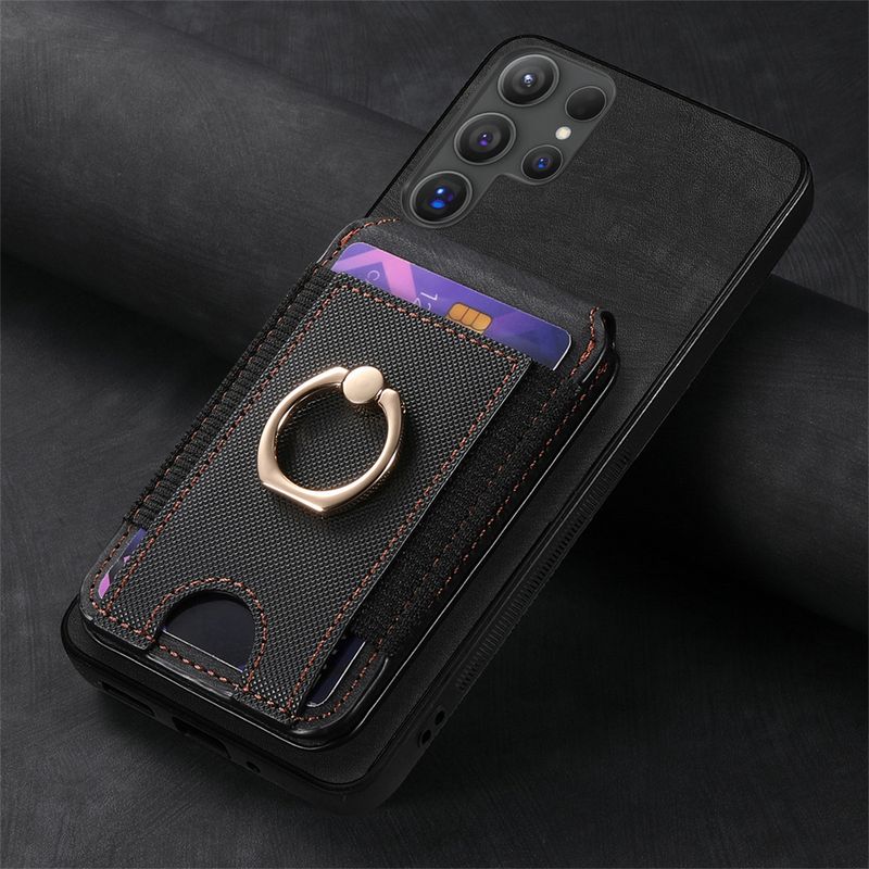 Custodia in pelle con slot per carte di credito e portafoglio magnetico staccabile per Samsung S23 S21 FE S25 S24 S22 Ultra Plus A16 A06 A36 A56 A55 A35_voghion.com