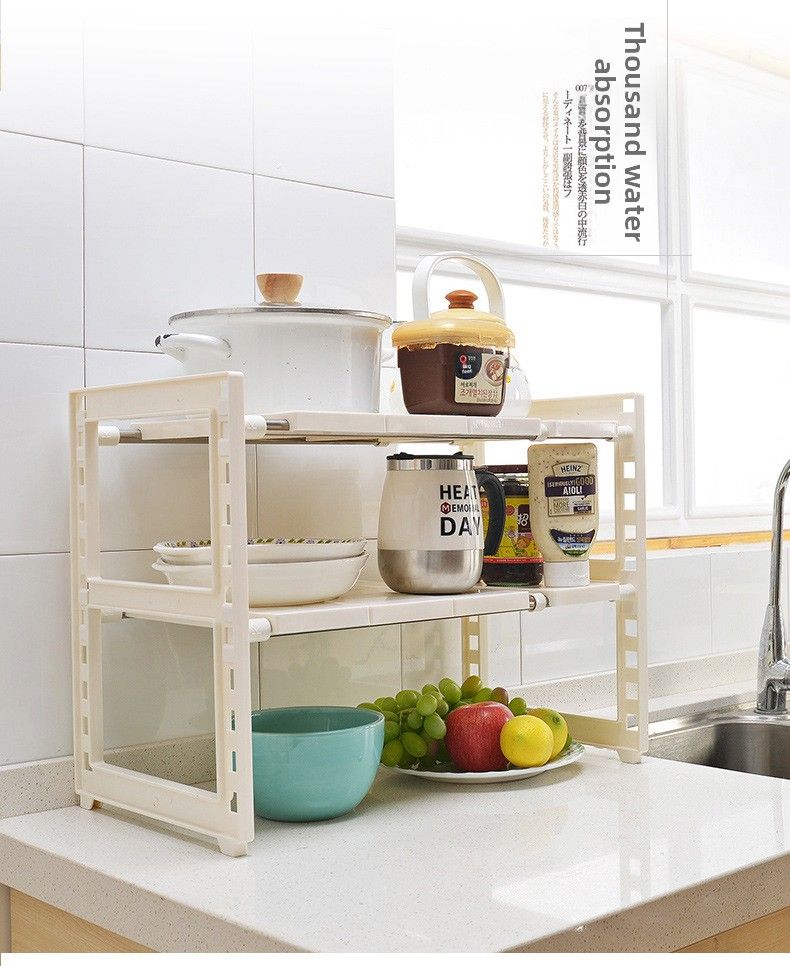 Nuovo lavello da cucina estraibile regolabile vario scaffale portaoggetti per bagno all'ingrosso_voghion.com