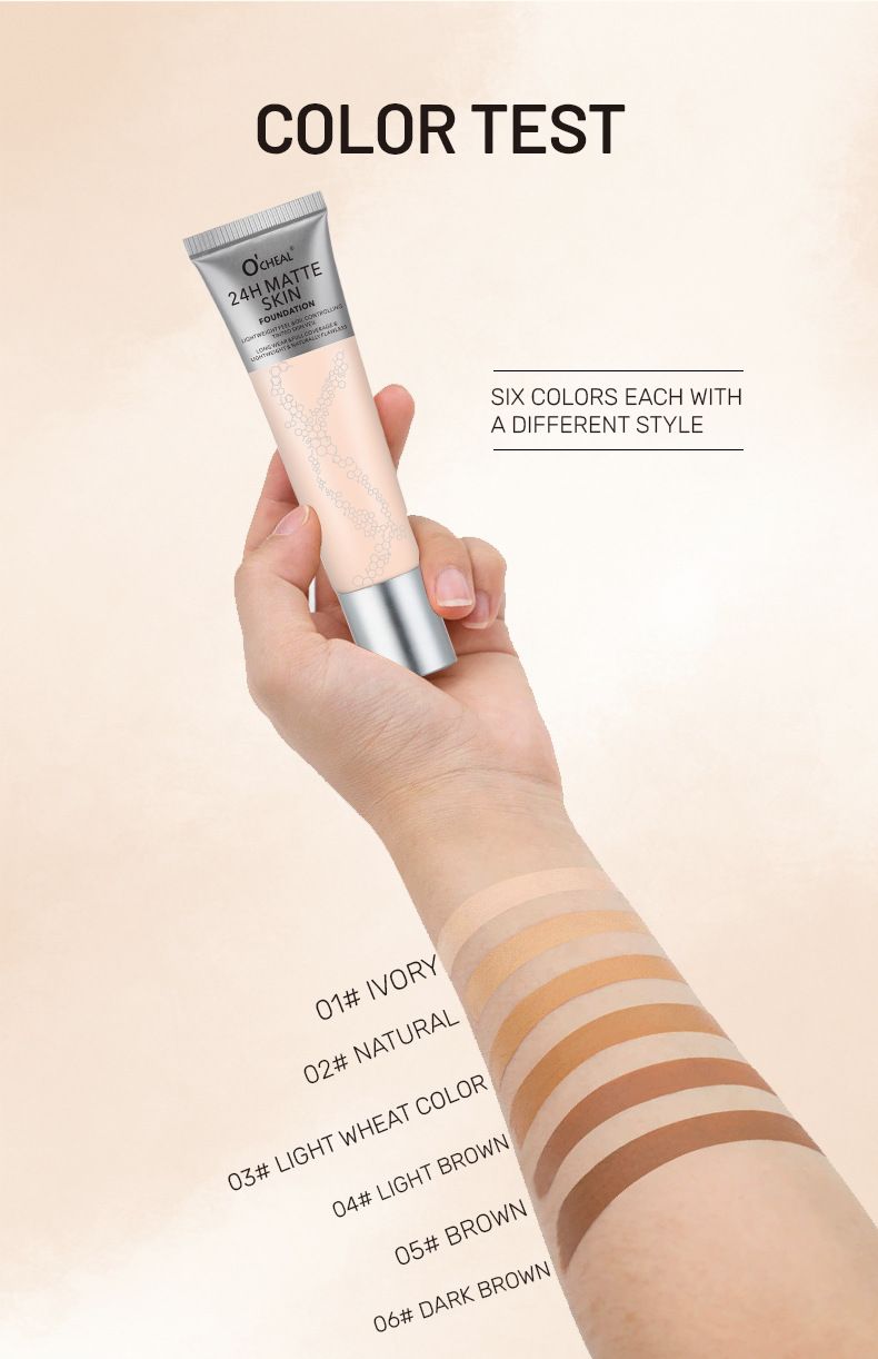 OCHEAL Matte Grooming Foundation 30g Hydraterende Concealer Hydraterende BB-crème Zuid-Amerikaanse make-up_voghion.com
