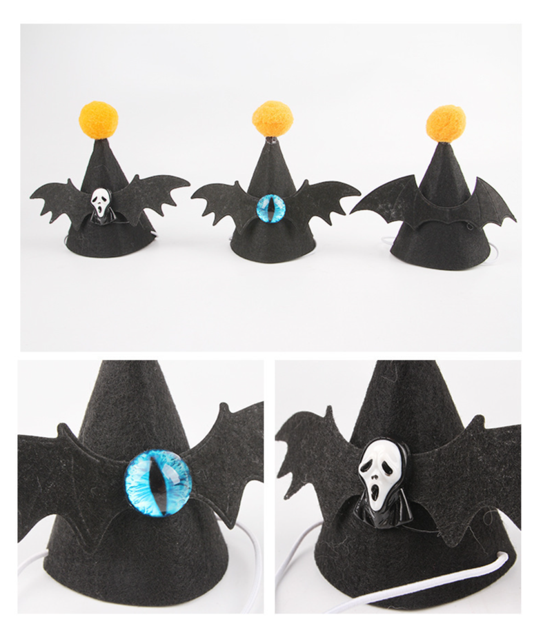 Halloween series pet hat collar creative design multiple styles can choose decoration_voghion.com