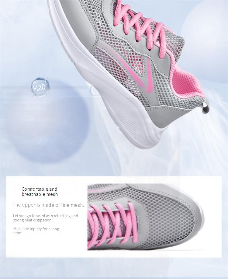 Women's Breathable Mesh Sneakers - Lightweight & Slip-Resistant (Summer Casual Shoes, Wide Width Available)_voghion.com