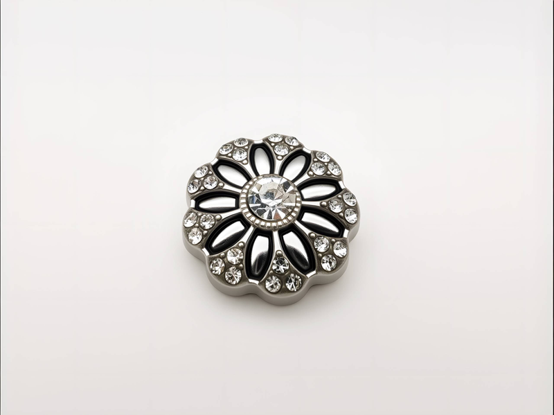 6-10pcs Petal Shape Hardware Button Dia Setting Process,Suitable Shirts, Exquisite Buttons For Sweaters, Coats_voghion.com