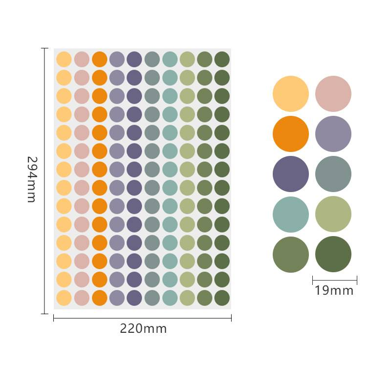 YOUEN 10PCS Color Dot Stickers 19mm - Blank Circle Labels For Classroom, Pricing & Sealing (12 Bright Colors)_voghion.com