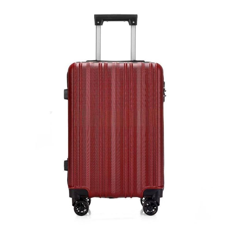 Durable ABS Carry-On Luggage With 360° Silent Spinner Wheels, Lightweight Travel Suitcase For Men And Women, 20 Inch Cabin Size In Multiple Colors_voghion.com