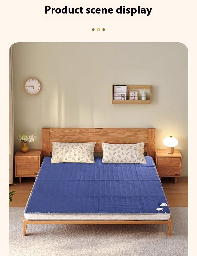 Smart Electric Blanket – Dual Control Heating Pad For Single/Double Bed, Auto-Adjusting Temperature, Waterproof & Anti-Mite (CE Certified, 220V AC)_voghion.com