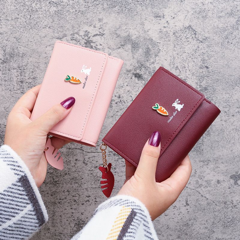 Neu Nette Kurze frauen Kleine Brieftasche Mini Koreanische Brieftasche_voghion.com