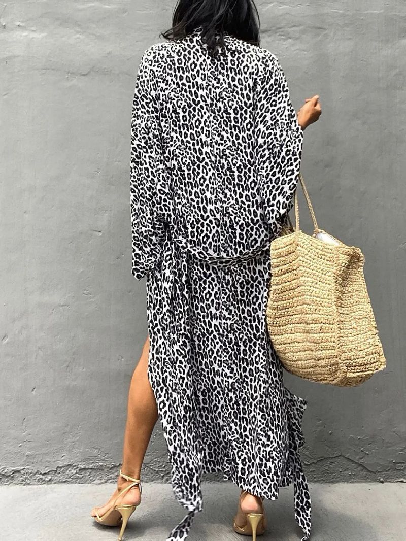 Leichtes Strandkleid aus Baumwolle für Damen – Sonnenschutz-Kimono mit Blumendruck, Bikini-Wickeltuch, Bademoden-Überzug für den Urlaub_voghion.com