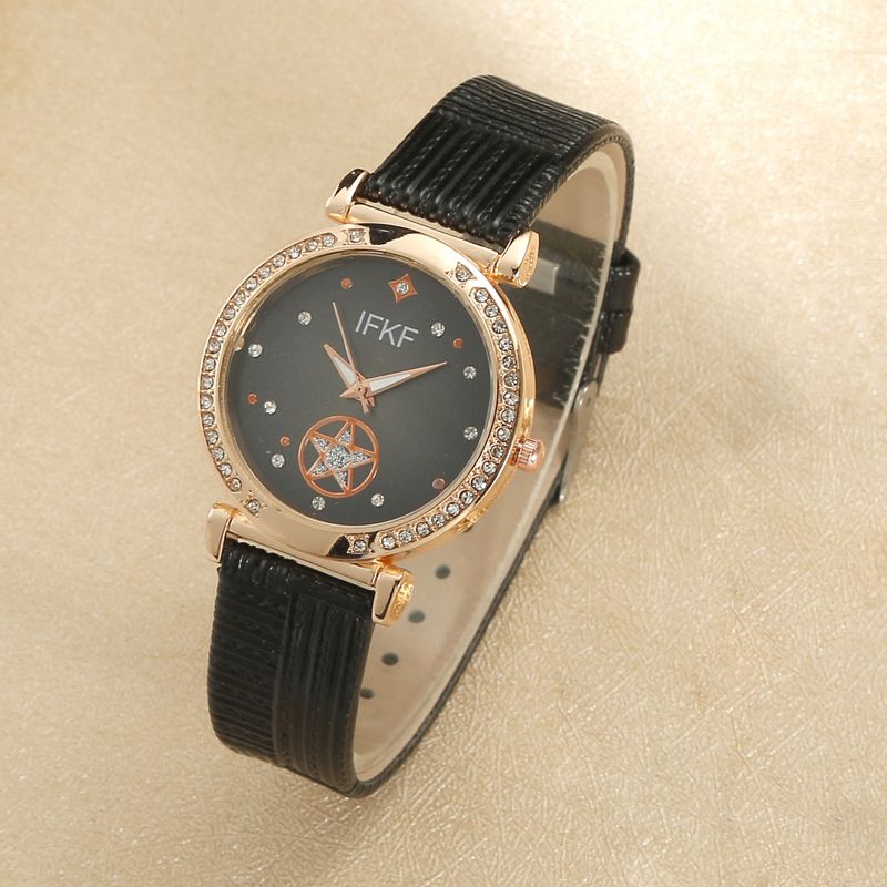 osebnost preprost vložek komplet zapestnic modna niša prosti čas temperament ženska kvarčna ura s pasom_voghion.com