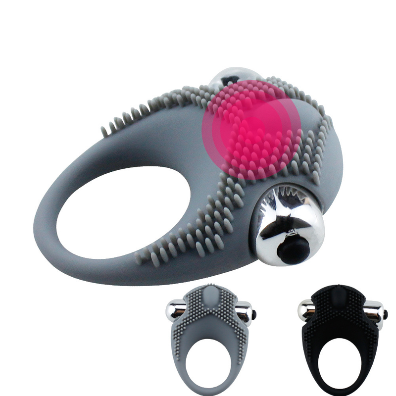 Adult Products Male Vibrating Beads Delay Locking Ring Couple Products_voghion.com