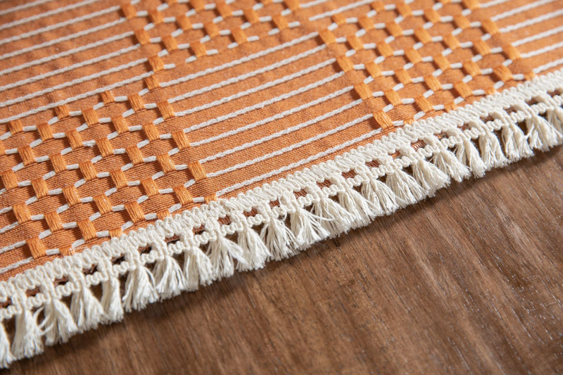 Tovaglia jacquard, tovaglia con nappe in tinta unita, tè pomeridiano per la casa rurale in stile americano, tavolo da pranzo e tavolino da caffè_voghion.com