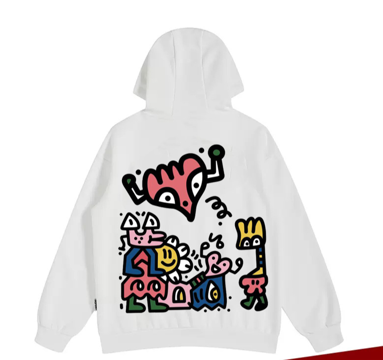 felpa oversize stile Hong Kong con cappuccio cartoon nuova marca trendy da uomo in autunno e inverno da uomo di grandi dimensioni più velluto 8XL_voghion.com