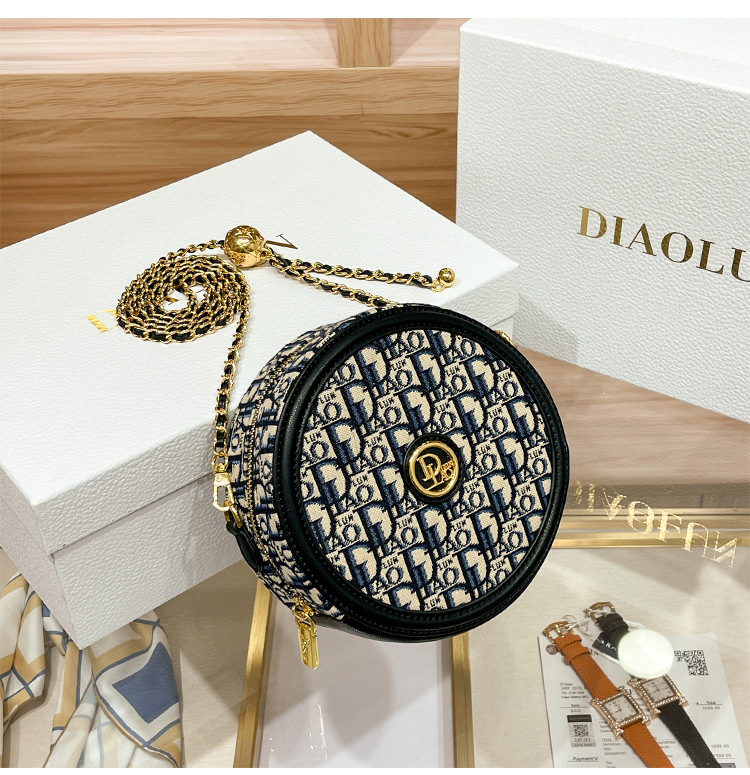 Marka üst düzey küçük yuvarlak çanta duygusu yeni moda yüz bayanlar hafif lüks yuvarlak çanta tek omuz crossbody küçük çanta gelgit_voghion.com