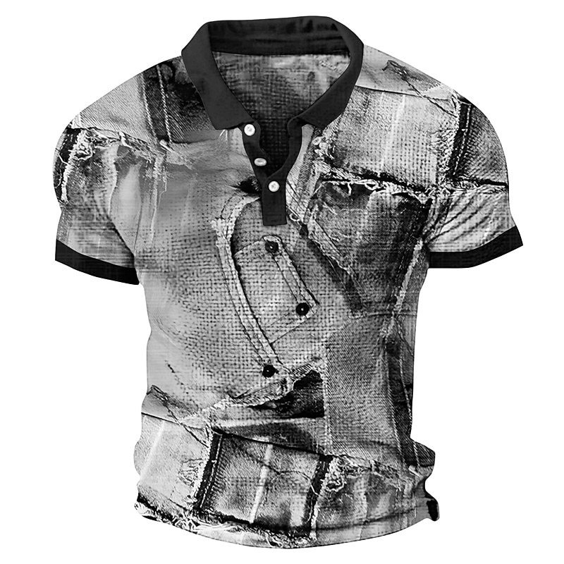 Polo da uomo con bottoni colorblock_voghion.com
