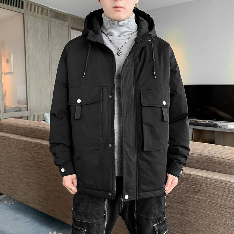 Abbigliamento maschile Giacche imbottite in cotone per uomo, abbigliamento da lavoro per coppie, giacche calde e casual, nuovo marchio di moda invernale Giacche imbottite in cotone_voghion.com